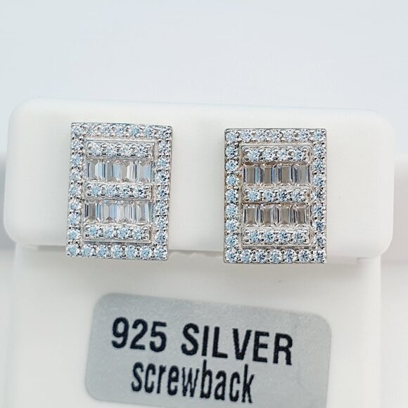 "925 Sterling Silver Cubic Zirconia Earrings, U19254807 - Picture 5 of 11